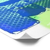 Pair Skate Pop Art PosterPrint Poster (Ecke)