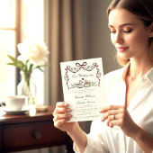 Paired for Life Swans Hand Drawn Wedding Website Einladung