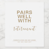 Pairing gut mit dem Minimalistischen Weinetikett f (Einzelnes Label)