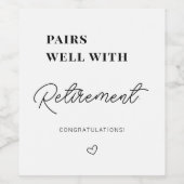 Pairing gut mit dem Weinetikett (Einzelnes Label)