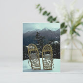 Pairing in zauberhaftem Weiß Postkarte (Stehend Vorderseite)