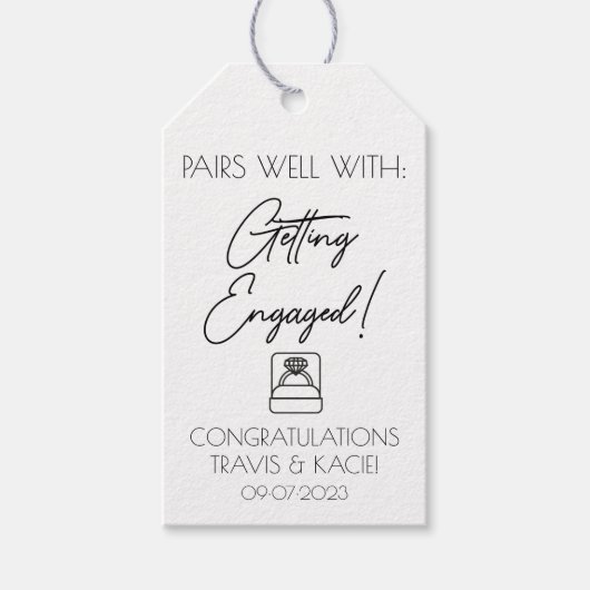 Pairs gut mit: Minimalistischer Ring-Design der Ve Geschenkanhänger (Vorderseite)