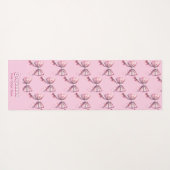 Pairs Gut W/ Zurück zur Schule Funny Pink Karierte Yogamatte (Rückseite (Horizontal))