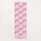 Pairs Gut W/ Zurück zur Schule Funny Pink Karierte Yogamatte (Rückseite)