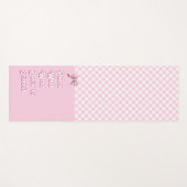 Pairs Gut W/ Zurück zur Schule Funny Pink Karierte Yogamatte (Vorderseite (Horizontal))