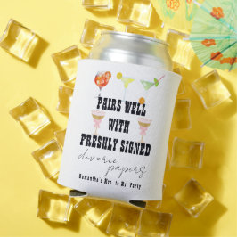 Pairs Well Divorce Papers Cocktail Brunch Party Dosenkühler