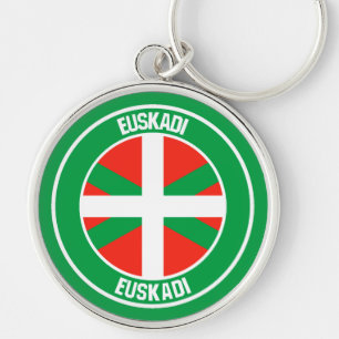 País Vasco RundEmblem Schlüsselanhänger