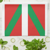 Pais Vasco (Spanien) Flagge Küchentuch (Gefaltet)