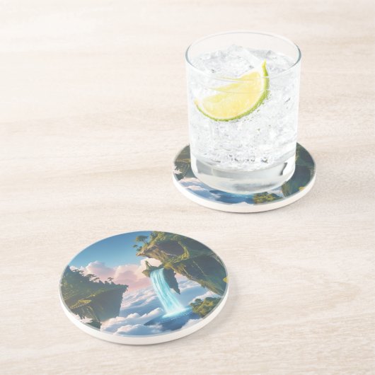 Paisaje de montañas flotantes getränkeuntersetzer (Seite)