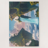 Paisaje de montañas flotantes puzzle (Vertikal)