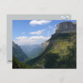Paisaje de Ordesa - Huesca (España) Postkarte (Vorne/Hinten)