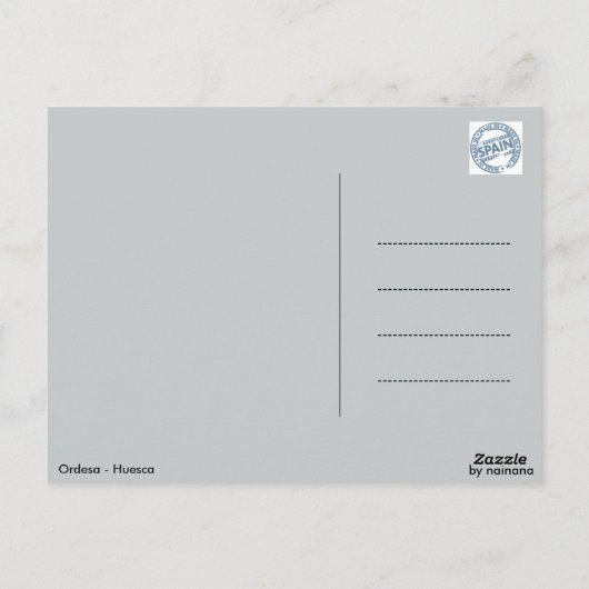 Paisaje de Ordesa - Huesca (España) Postkarte (Rückseite)