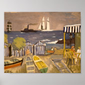 Paisaje de Playa | Joaquín Torres-García Poster (Vorne)