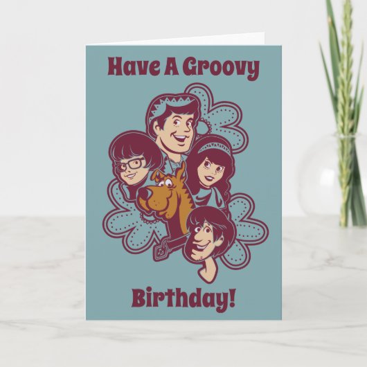 Paisely Blume Scooby-Doo und die Gruppe Karte (Vorderseite)