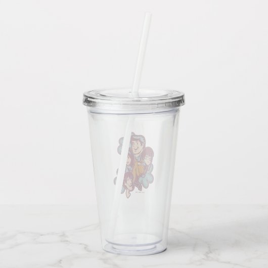 Paisely Flower Scooby-Doo and the Gang Acryltrinkbecher (Rückseite)