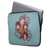 Paisely Flower Scooby-Doo and the Gang Laptopschutzhülle (Vorderseite Links)