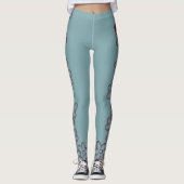 Paisely Flower Scooby-Doo and the Gang Leggings (Vorderseite)