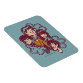 Paisely Flower Scooby-Doo and the Gang Magnet (Rechte Seite)