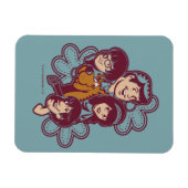 Paisely Flower Scooby-Doo and the Gang Magnet (Horizontal)