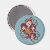 Paisely Flower Scooby-Doo and the Gang Magnet (Vorderseite/Rückseite)