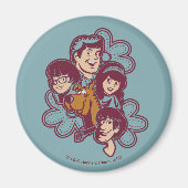Paisely Flower Scooby-Doo and the Gang Magnet (Vorne)