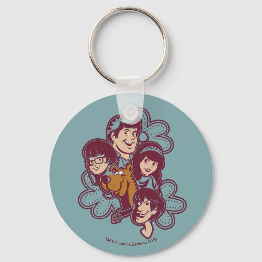 Paisely Flower Scooby-Doo and the Gang Schlüsselanhänger (Vorderseite)