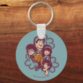 Paisely Flower Scooby-Doo and the Gang Schlüsselanhänger (Vorderseite)