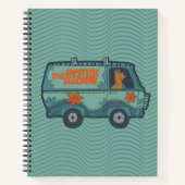 Paisely Scooby-Doo Driving Mystery Machine Notizblock (Vorderseite)