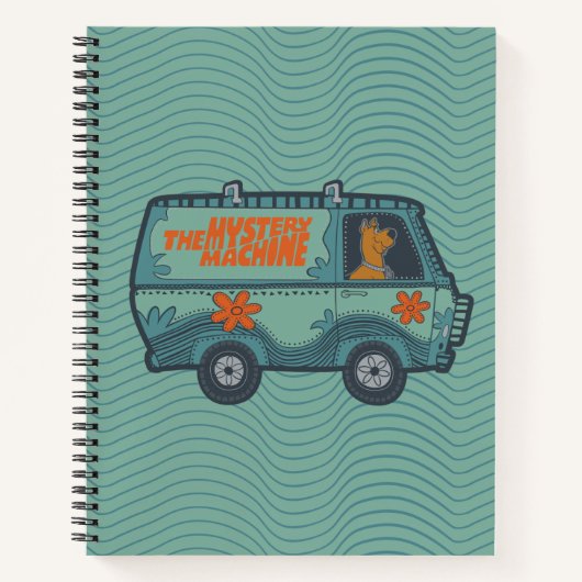 Paisely Scooby-Doo Driving Mystery Machine Notizblock (Vorderseite)
