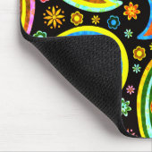 Paisley 2.0-Wurm-Tones Mousepad (Ecke)