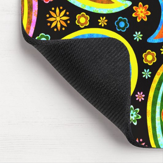 Paisley 2.0-Wurm-Tones Mousepad (Ecke)