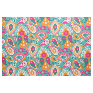 Paisley 70er 60er Boho Retro Stoff