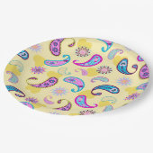 Paisley 90 pappteller (Schrägansicht)