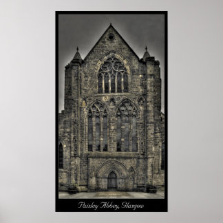Paisley Abbey, Glasgow, Schottland Poster