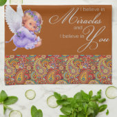 Paisley Angel Kitchen Handtuch (Gefaltet)