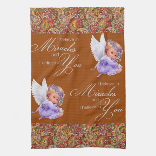 Paisley Angel Kitchen Handtuch (Vertikal)