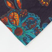 Paisley Aquarell: Blumenmuster Fleecedecke (Ecke)