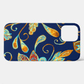 Paisley Aquarell Blumenmuster Fliesen: Blume, f Case-Mate iPhone Hülle (Rückseite (Horizontal))