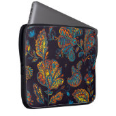 Paisley Aquarell: Blumenmuster Laptopschutzhülle (Vorne Rechts)