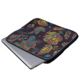 Paisley Aquarell: Blumenmuster Laptopschutzhülle (Vorne Knopf)