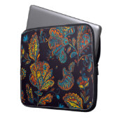 Paisley Aquarell: Blumenmuster Laptopschutzhülle (Vorderseite Links)