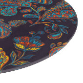 Paisley Aquarell: Blumenmuster Schneidebrett (Ecke)