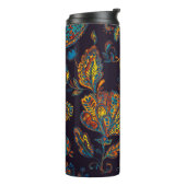 Paisley Aquarell: Blumenmuster Thermosbecher (Nach links gedreht)