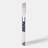 Paisley Art, Blue und Lila Graphic Case-Mate iPhone Hülle (Rückseite / Rechts)