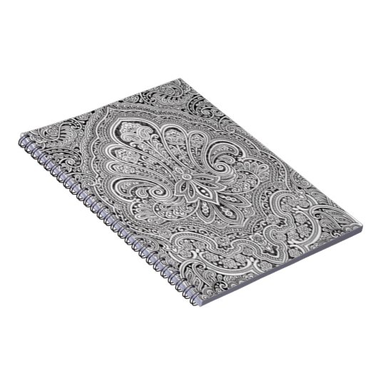Paisley Art Spiral Notebook Notizblock (Rechte Seite)