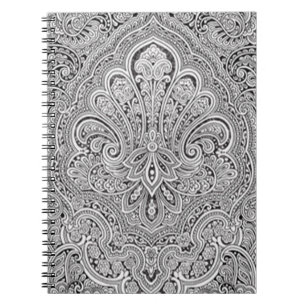 Paisley Art Spiral Notebook Notizblock