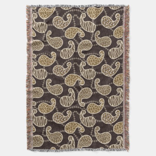 Paisley-Arthintergrund Decke (Vorderseite Vertikal)