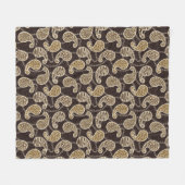 Paisley-Arthintergrund Fleecedecke (Vorderseite (Horizontal))