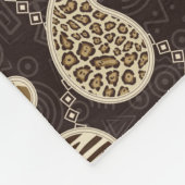 Paisley-Arthintergrund Fleecedecke (Ecke)