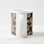 Paisley-Arthintergrund Jumbo-Tasse (Rückseite)